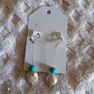 Silver Plated Elegant Pearl Earrings